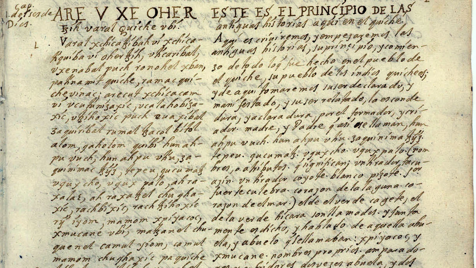 Iglesia de Santo Tomás en Chichicastenango: historia, rituales mayas y espiritualidad en Guatemala 5 Manuscrito original del Popol Wuj redactado en Chichicastenango Guatemala